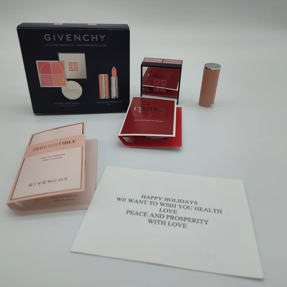 GIVENCHY Prisme Libre Blush 2 Taffetas Rosé Mini Rose Perfecto 001 Set NIB